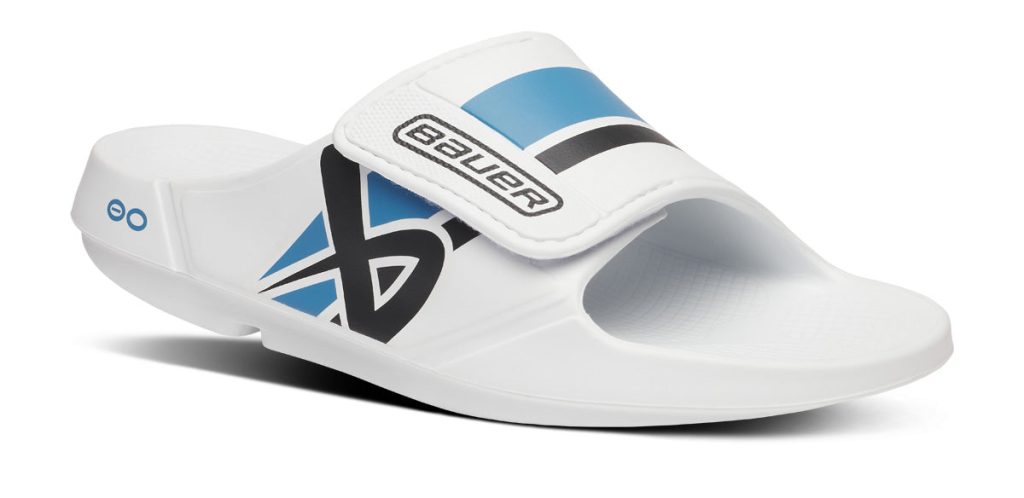 BAUER/OOFOS Men's OOahh Sport Flex Sandal ?C White